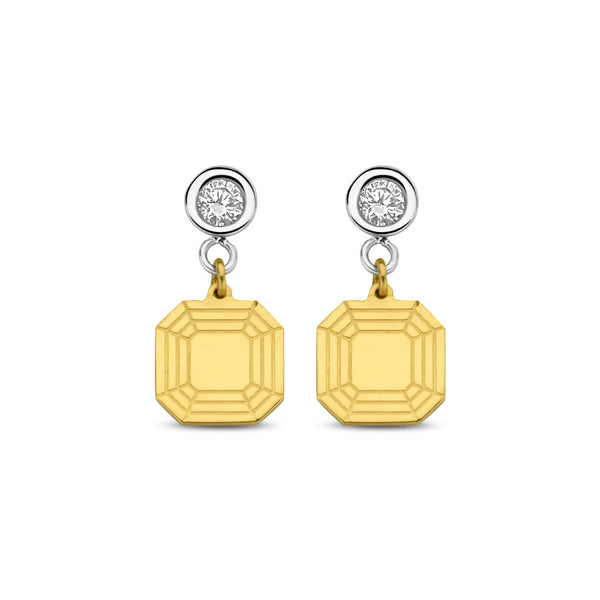 Shapes of Love - Earrings - Yellow Gold 0.12ct - RAC